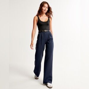 A&F Sloane Tailored Wide Leg Pant